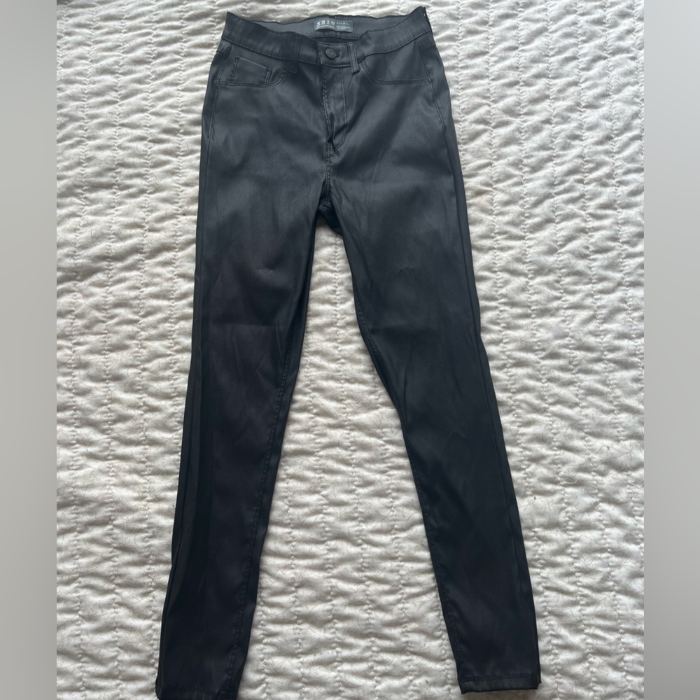 Faux Leather Black Pants (only used once)